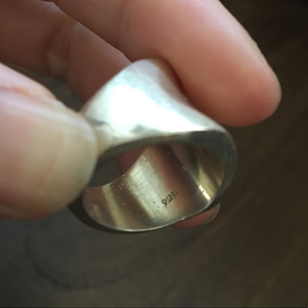 Solid Silver Ring - 925 Stamped - image 4